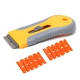 thumbnail image 2 of Scraper Plastic Razor Blade Paint Glue Adhesive Scraper with 10pcs Blades, 2 of 5