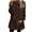 Brown, variant on Jamicy Sleepshirts for Women Loose Soft Fuzzy Fleece Sweatshirt Dress Pullovers Cute Long Sleeve Warm Winter Loungewear for Women
