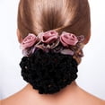 thumbnail image 2 of 2 Pcs Couvre-Chignon pour Femmes Accessoires Cheveux Filet de Chignon Barrettes, 2 of 9