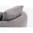thumbnail image 6 of Modern Swivel Chair with Crochet Yarn Material and Full Sponge Cushion, 41"W x 38"D x 27"H for Home Use, 6 of 26
