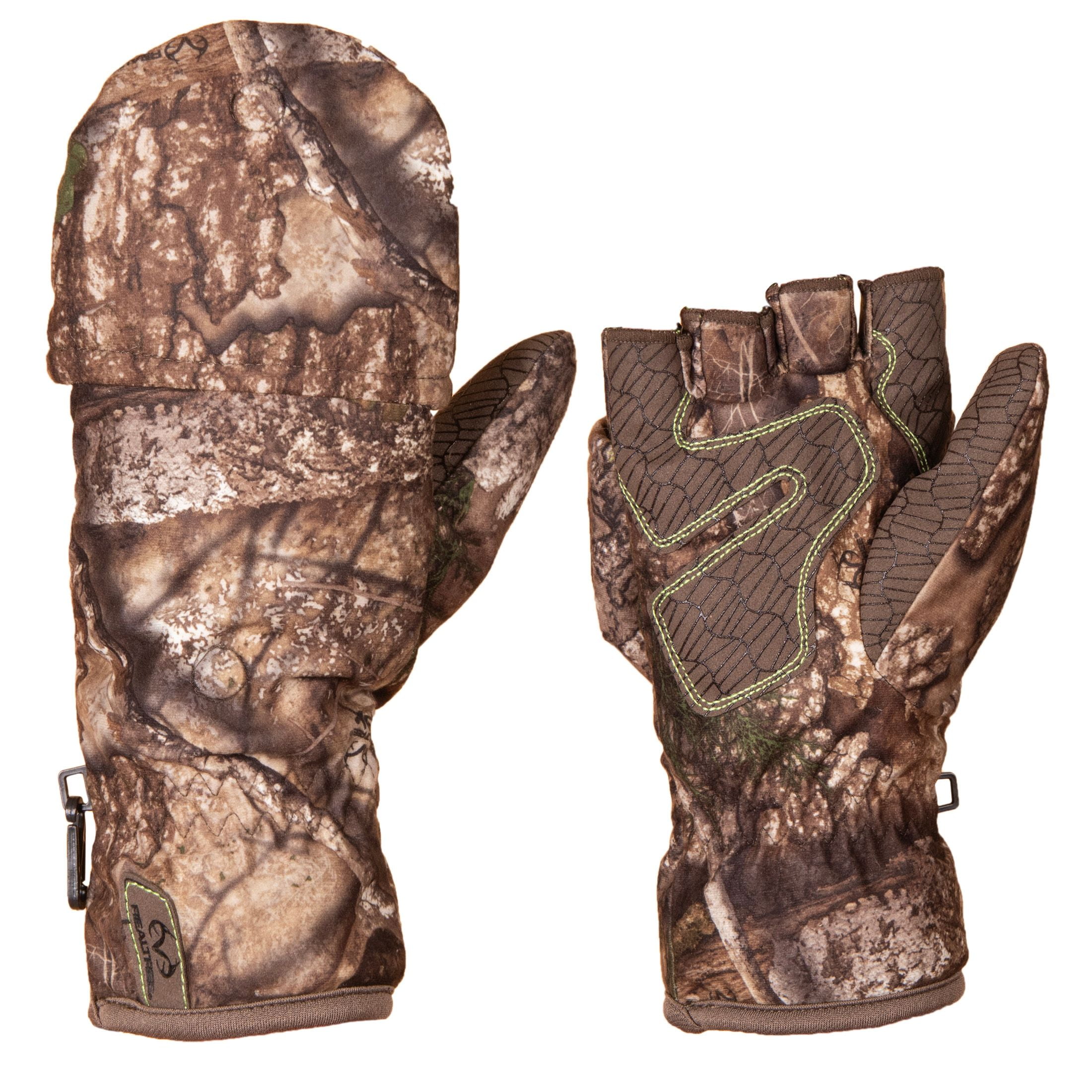 (2 pack) Realtree APX Youth Pop-Top Hunting Gloves, Unisex