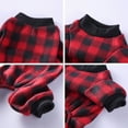 thumbnail image 4 of Pet Pajamas for Dogs Red Plaid Sweaters Soft Clothes, 4 of 8