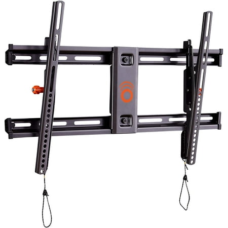 ECHOGEAR Tilting TV Wall Mount with Low Profile Design for 40" - 82" TVs - Eliminate Glare with 10º of Smooth Tilt - Slides to Center Between Studs & Can Be Leveled After Install - 2019 Upgrade