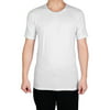 Men Athletic Short Sleeve Clothes Badminton Tennis Sports T-shirt White XL