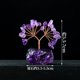 thumbnail image 4 of Xiao Hua 1 pieza de piedra triturada natural, árbol de la vida de cristal, base de piedra cruda natural colorida, árbol de flores, árbol de la riqueza, decoración del hogar, 4 of 5