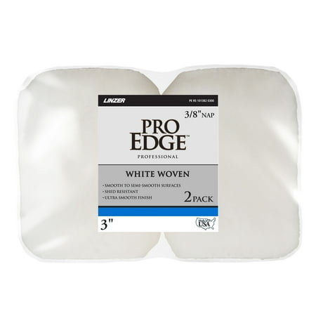 PRO EDGE by Linzer 3x3/8" Woven Paint Roller Cover 2 Pack