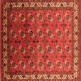 thumbnail image 1 of Ahgly Company Indoor Square Oriental Orange Industrial Area Rugs, 6' Square, 1 of 4