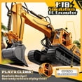 thumbnail image 4 of Excavadora RC de juguete TAPOQJO de 15 canales con caja de arena y 1 kg de arena, 4-6 años, 4 of 9