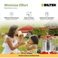 thumbnail image 3 of Biltek Stainless Steel Fruit Press For Wine Making, Apple Cider Press For Max Extraction, Manual Juice Press Stable Triangular Design, Fruit Wine Press, Grape Press With Large Capacity, 1.6-Gal (6-L), 3 of 7