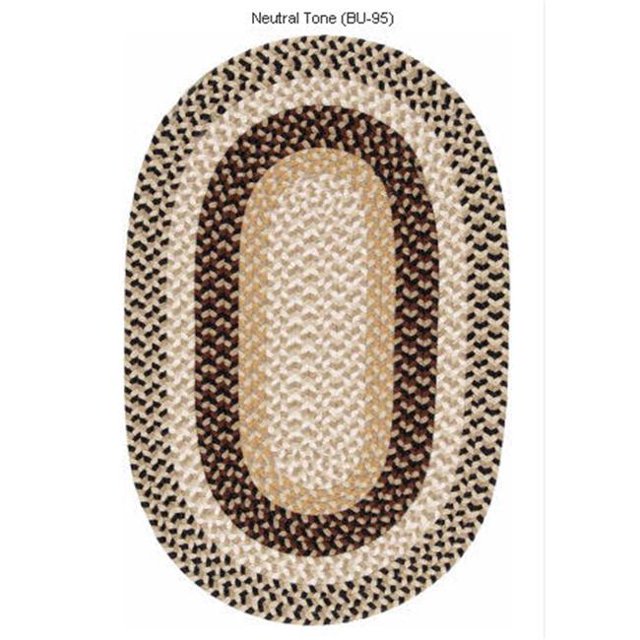 Burmingham BU95R072X072 Burmingham - Tapis Rond Neutre de 6 Pieds