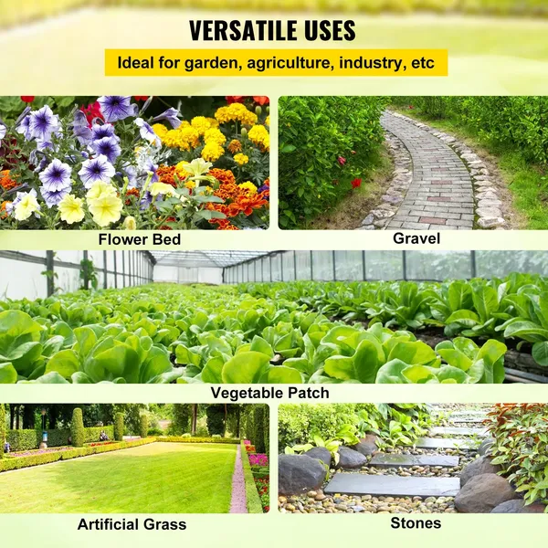 Heavy Duty 5.8oz Woven Weed Barrier Landscape Fabric 4ft x 300ft Black Geotextile Mat for Garden Patio Grass Control