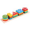 thumbnail image 2 of Miangastore 1 Set of Geometry Block Matching Toys Shape Sorting Toys Colored Wooden Geometry Blocks, 2 of 9