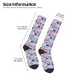 thumbnail image 5 of Balery Bees And Daisies Striped Fun Novelty Socks Men'S Women'S Crew Socks Funny Crazy Novelty Socks Quirky And Cool Socks, 5 of 9