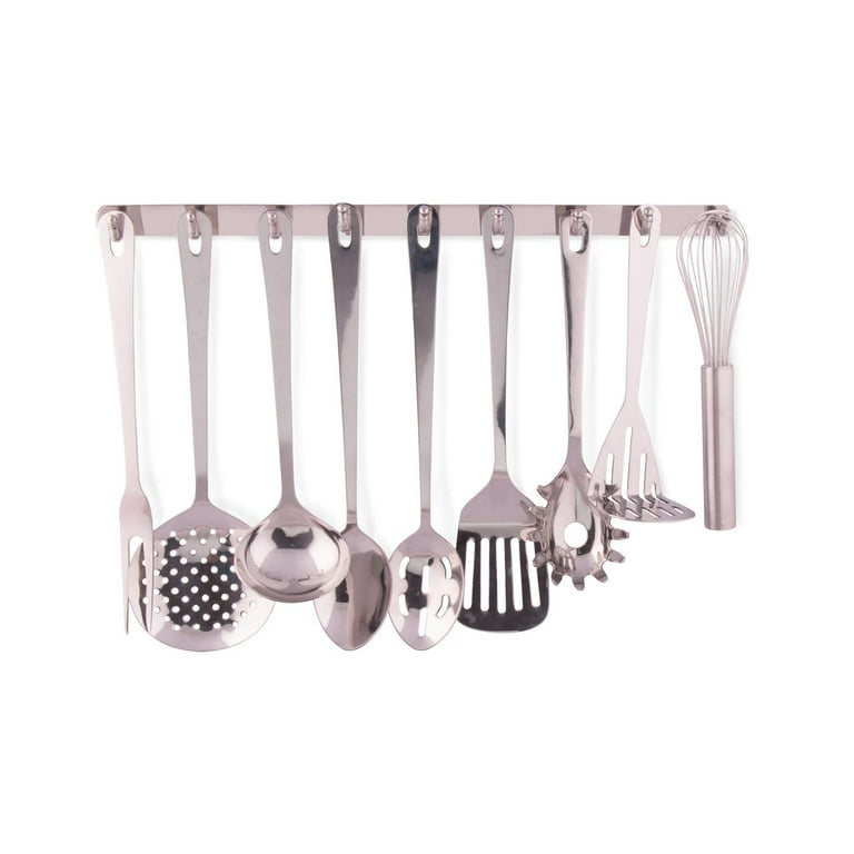Premium 9 Piece Stainless Steel Cooking & Serving Set - Slotted