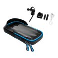 thumbnail image 1 of S SERENABLE Waterproof Visor Bike Front Frame Phone Bag Handlebar Phone Rotating Mount Blue, 1 of 9