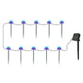 thumbnail image 2 of AMERTEER Outdoor Solar Garden Lights 3.8M 10 LED 8 Modes Multicolor Solar Powered Landscape Mushroom Fairy String Lights Waterproof Solar Stake Mushroom Lamp for Pathway Patio Front Yard, 2 of 8