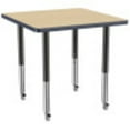 thumbnail image 4 of ECR4Kids 30in x 30in Square Premium Thermo-Fused Adjustable Activity Table Maple/Navy/Black - Super Leg, 4 of 8