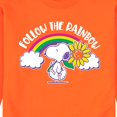 thumbnail image 3 of Peanuts - Follow The Rainbow - Men's Crew Neck Fleece Pullover, 3 of 7