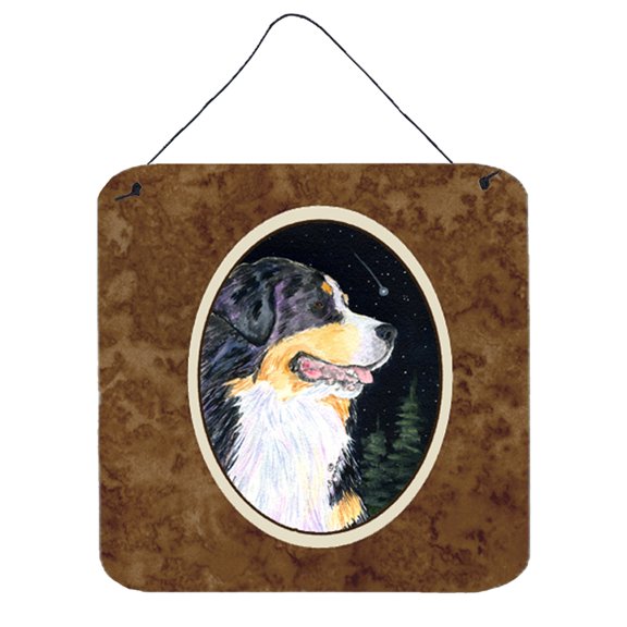 Carolines Treasures SS8512DS66 Starry Night Bernese Mountain Dog Wall or Door Hanging Prints 6x6 multicolor