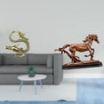 thumbnail image 2 of Estatua En Miniatura De Caballo De Latón, Figura De Arte Chino, Adorno Coleccionable Para El Hogar, Oficina, Escritorio, Dormitorio, Sala De Estar, Decoración Del Año 2024., 2 of 8