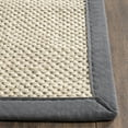 thumbnail image 3 of SAFAVIEH Natural Fiber Kentigern Solid Runner Rug, Marble/Dark Grey, 2'6" x 14', 3 of 11