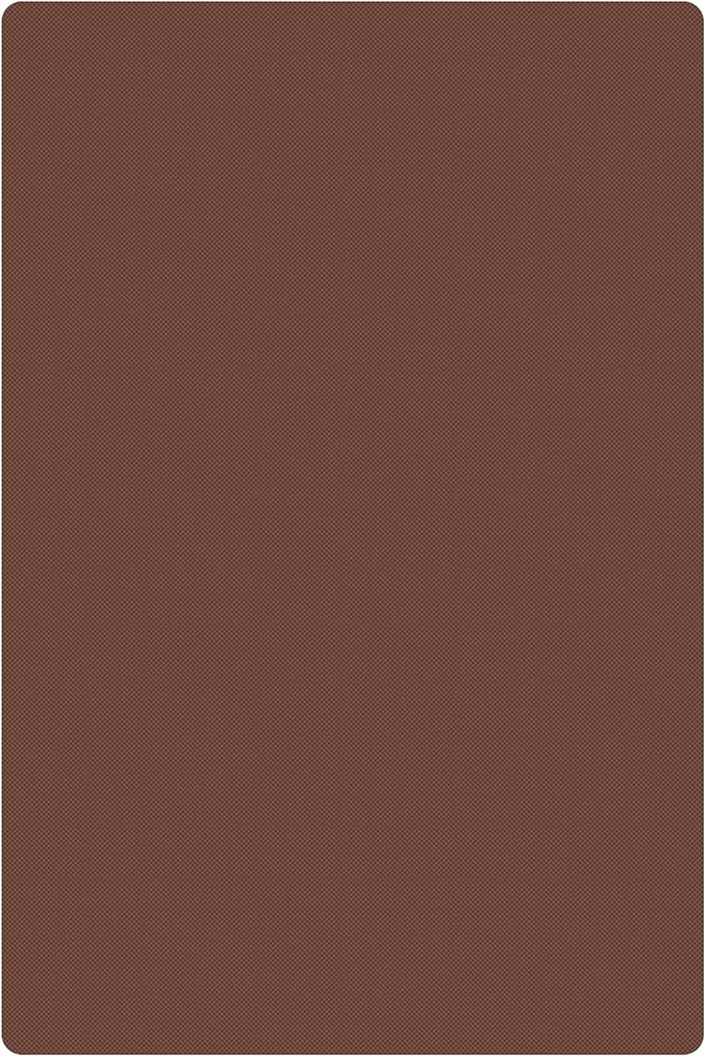 TrueCraftware- 24" X 18" X 1/2” Plastic Cutting Board for Kitchen Brown Color- Plastic Commercial Chopping Board Anti Slip Surface Chopping Food Cutting Mat for Meat Vegetables
