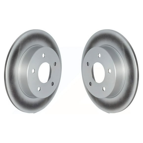 Genius Rear Coated Disc Brake Rotors Pair for Car Nissan Kicks Altima KG-101655