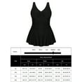 Womens High Waisted Plus Size Swim Dress With Ruched Tummy Control And