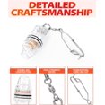 thumbnail image 2 of BLUEWING 3pcs Fishing Deep Drop Light with Stainless Steel Swivel and Clip Deep Sea Fishing Light 2000 ft Underwater Fish Attracting Lamp for Swordfish, Tuna, Grouper, 4.3", Disco, 2 of 7