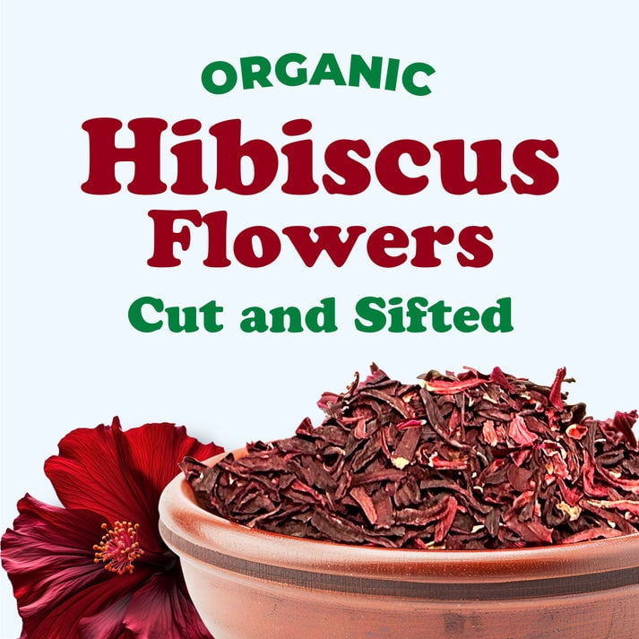 Organic Hibiscus Flowers, 2 Pounds – Plant-Based, Vegan, Kosher, Bulk – by Food to Live