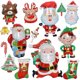 thumbnail image 2 of Globo navideño, juguete para niños, globo, Papá Noel, muñeco de nieve, alce, media navideña, globo, decoración navideña, 2 of 5