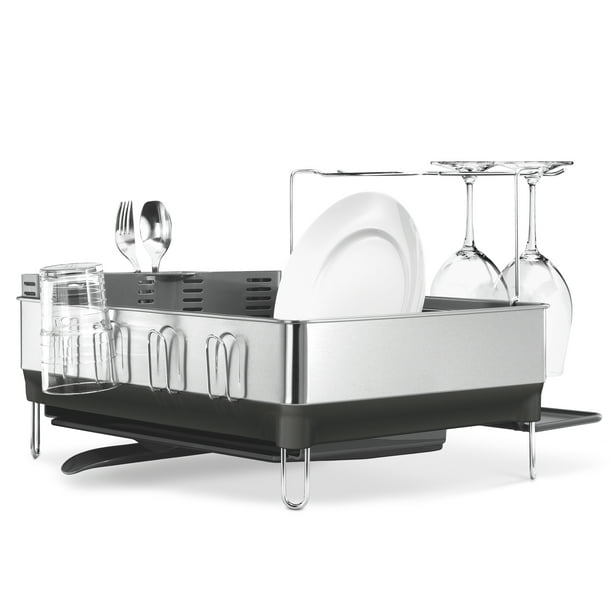 Simplehuman Steel Frame Dishrack FingerprintProof Stainless Steel