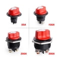 thumbnail image 2 of DC 12V 50A 100A 200A 300A Car Rally Battery Switch Disconnecter Power Isolator Cut Off Switch Kit For Truck Car Motorcycle Boat ,Wide Use, 2 of 6