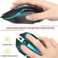 thumbnail image 3 of USB Wired Mouse RGB Colorful Gaming Mouse 1600 DPI Optical Wired Mouse Mice Ergonomic Mouse for PC Computer Desktop Macbook Pro - White, 3 of 5