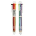 thumbnail image 4 of Fdelink Bullet Ballpoint Pen,0.5Mm Multi Color Pen,Bullet Type 0.5 Transparent Multicolor Ballpoint Pen Pressing 6 Color Pen(30Ml),Press Pen,1X Oil Pen Ballpoint Pen 6 Colors, 4 of 9