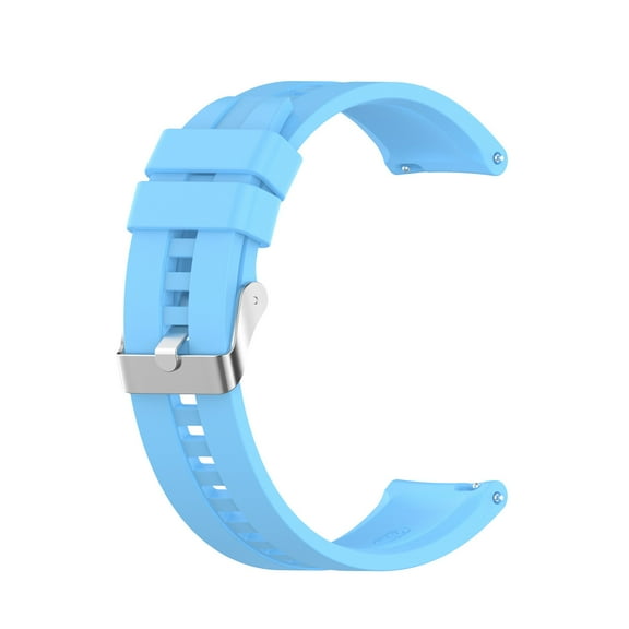 PPgejGEK Replacement Silicone Watch Strap Band for Amazfit GTS 2e GTS2 GTS2mini Smartwatch 20mm Width Silver Buckle Fitness Sports