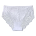 thumbnail image 2 of PEASKJP Underwear for Women Cotton Panties Hi-Cut Womens Cotton Underwear High Waisted Briefs Soft Stretch Breathable Ladies Panties White X-L, 2 of 3