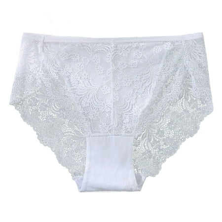 

ZMHEGW Women s Seamless Hipster Panties High Rise Underwear Solid White L