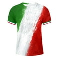 thumbnail image 6 of SXcggal Male Print Italy Theme Number Casual Crewneck Graphic Plus Size Shirt Printed Solid Color Short Sleeve Top Breathable Lightweight Men's T-Shirt, 6 of 6
