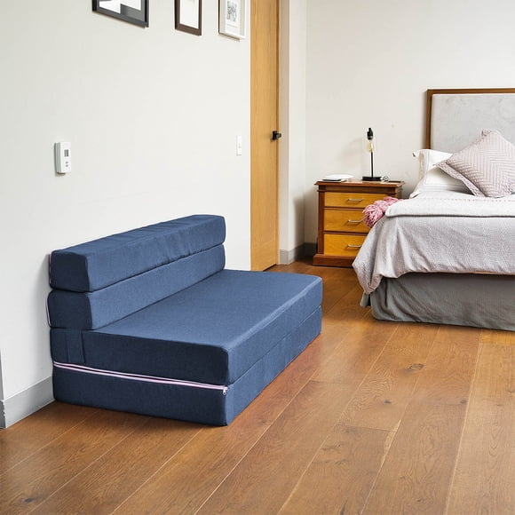 Sofá Cama Plegable - Queen Size - Azul Marino Memory Foam SOFA CAMA COZY