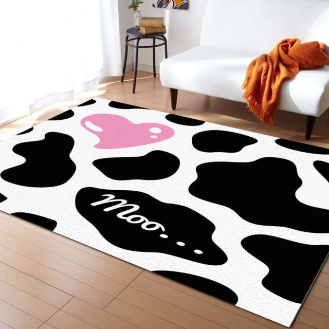 Cow Print Area Rug Rugs For Bedroom Decorate Living Room Entrance