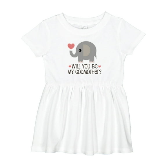 Inktastic Will You Be My Godmother Girls Baby Dress