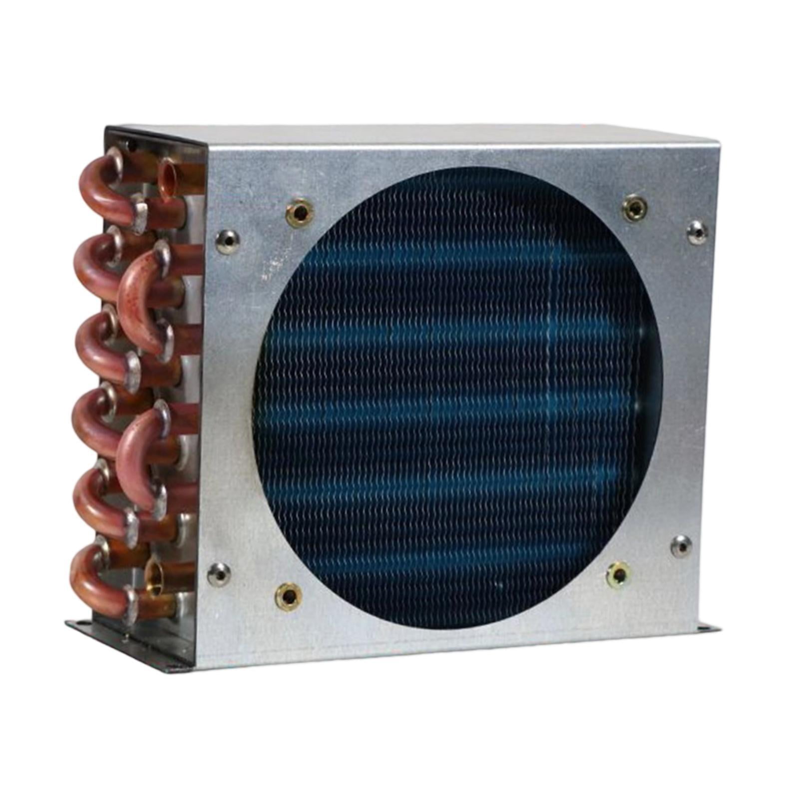 JISADER Condenser for Refrigerator Compact with Shell for Industrial DIY Compressors 3x6x155