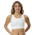 thumbnail image 1 of Underworks MagiCotton Sports and Binding Minimizer Bra White 42 BCD, 1 of 2