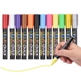 thumbnail image 1 of Amdohai BIGTHUMB Liquid Chalk Markers 12 Vibrant Colors with 3mm Reversible Tip Erasable Water-based Chalkboards Marker, 1 of 8