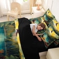 thumbnail image 4 of Erosebridal Kawaii Animal Bear Deer Bedding Comforter Set 7pcs for Boys Girls,Kids Teens Lake Life Happy Camping Queen Bedding Sets,Black Reversible,Microfiber Bedroom Decor, 4 of 6