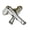 Silver, variant on Practical Leg Shape Geometric Adjustable Opening Rings Alloy Texture Suitable for Artistic Expression