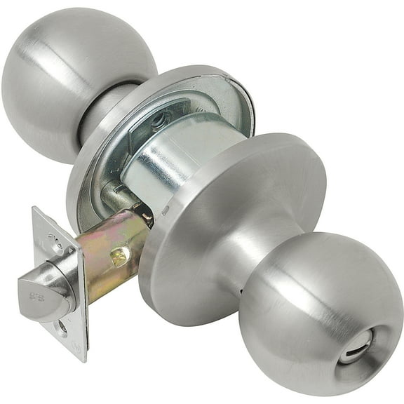Cortland Grade 2 Light-Duty Satin Privacy Knob, Satin Stainless Steel