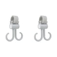 thumbnail image 2 of Versatile Stroller Hooks Double Clip for Hanging Bags Purses Groceries Multi Purpose Hanger for Stroller Car Seat Walker Wheelchair Hands Free Travel Accessories for Parents, 2 Hooks, 2 of 5