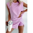 thumbnail image 6 of Women's Phalaenopsis 2-Piece Mineral Wash Cotton Tank Top and Lined Split Skirt Set | [ZhiHiMeRi] | (US 12-14)L, 6 of 7